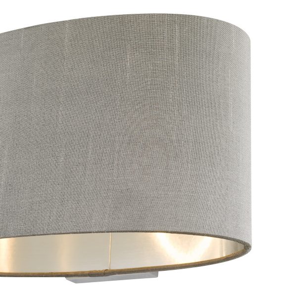 Melody Wall Light With Oval Grey Shade - Image 3