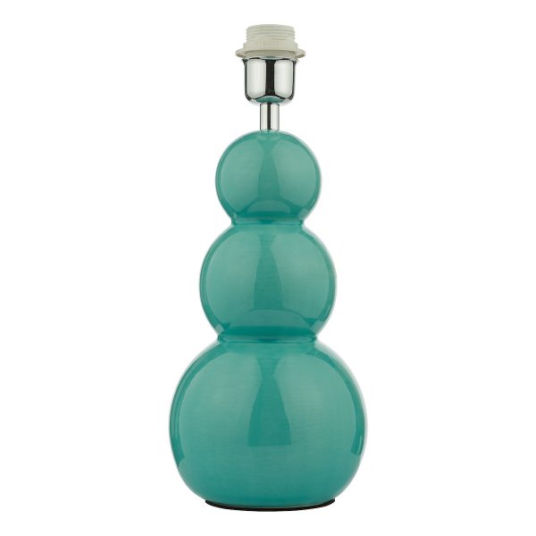 Mia Table Lamp Teal Ceramic Base Only - Image 4