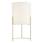 Michaela Table Lamp Satin Gold With Shade