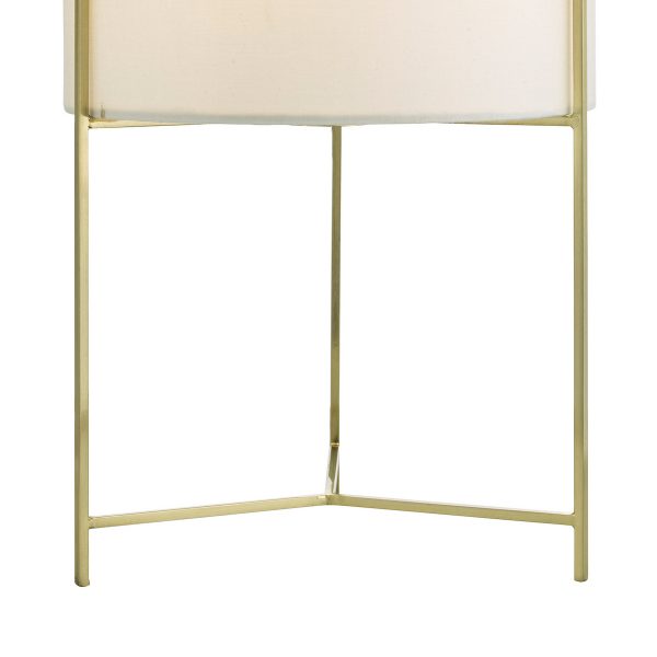 Michaela Table Lamp Satin Gold With Shade - Image 2