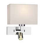 Modena Wall Light With LED In Polished Chrome (Bracket Only)