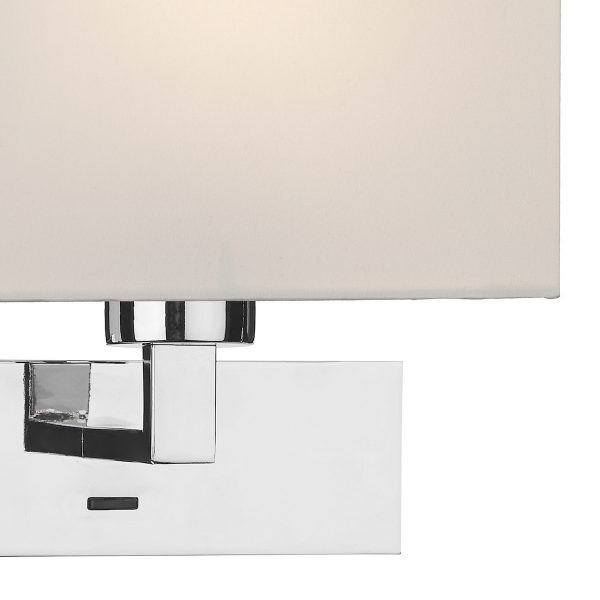 Modena Wall Light In Polished Chrome (Bracket Only) - Image 4