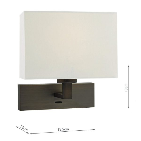 Modena Wall Light Bronze (Bracket Only) - Image 5