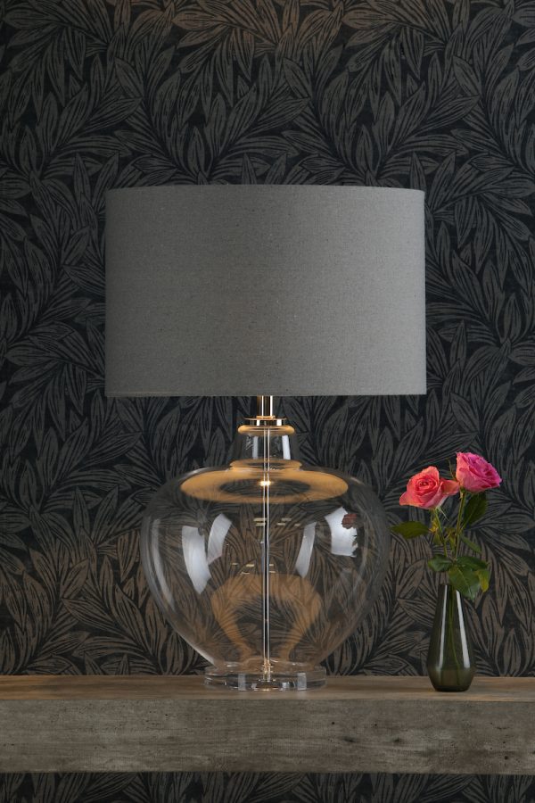 Moffat Table Lamp Glass Polished Chrome Base Only - Image 4
