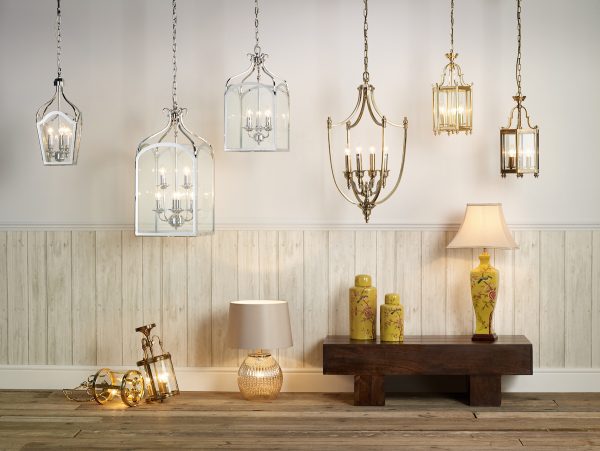 Moorgate Hexagonal Hall Lantern Dual Mount Polished Brass - Image 4