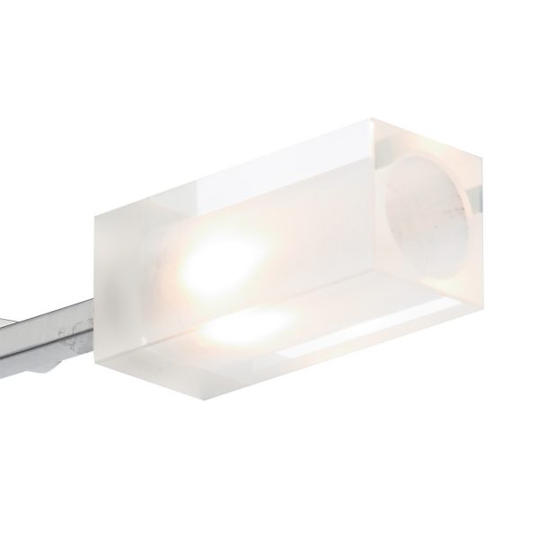 Morgan 3 Light Semi Flush Satin Chrome - Image 3