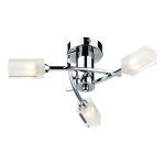 Morgan 3 Light Semi Flush Polished Chrome