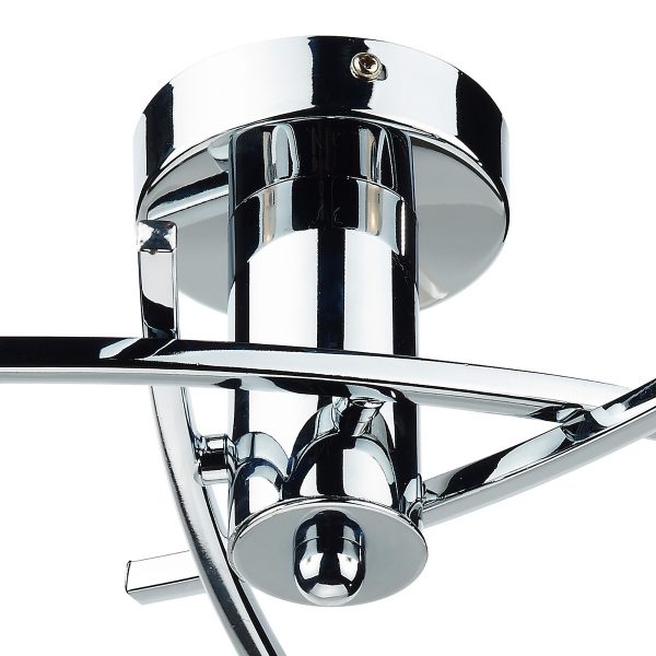 Morgan 3 Light Semi Flush Polished Chrome - Image 2
