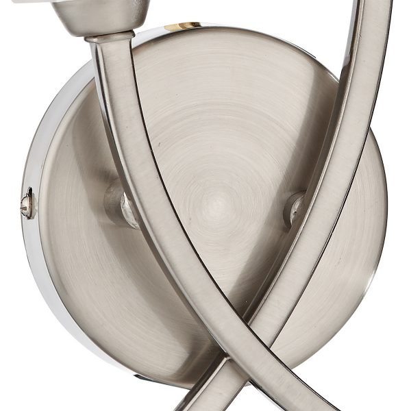 Morgan Double Wall Bracket Satin Chrome - Image 3