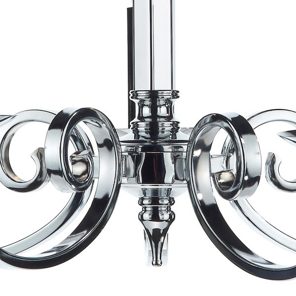 Murray 5 Light Dual Mount Pendant Polished Chrome - Image 3