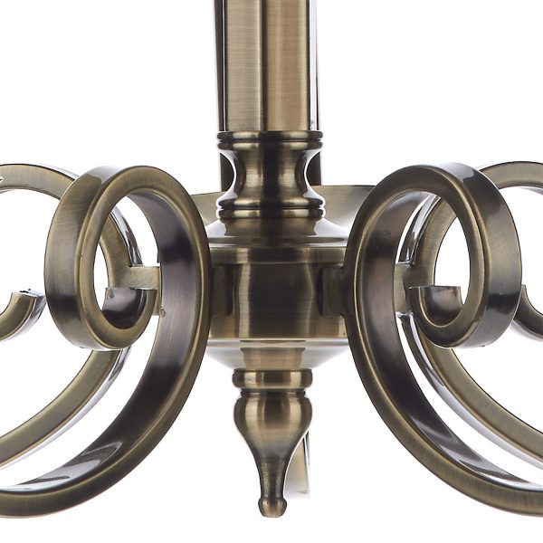 Murray 5 Light Dual Mount Pendant Antique Brass - Image 3