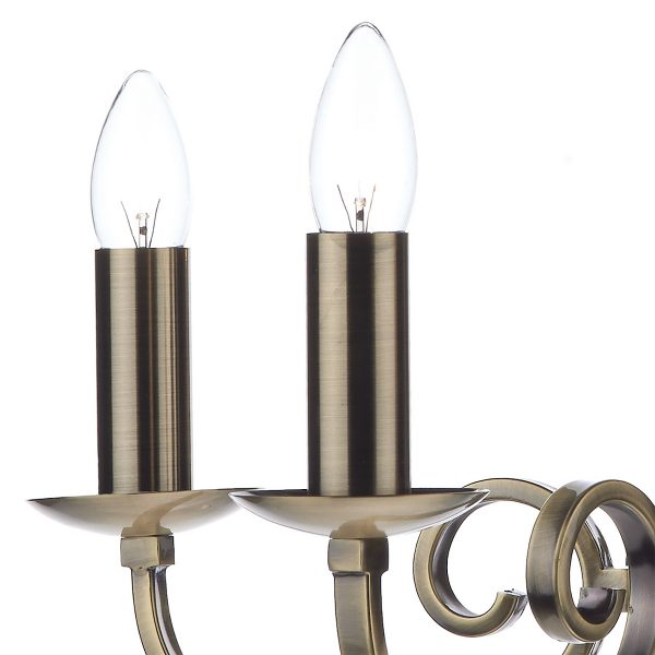 Murray 5 Light Dual Mount Pendant Antique Brass - Image 4