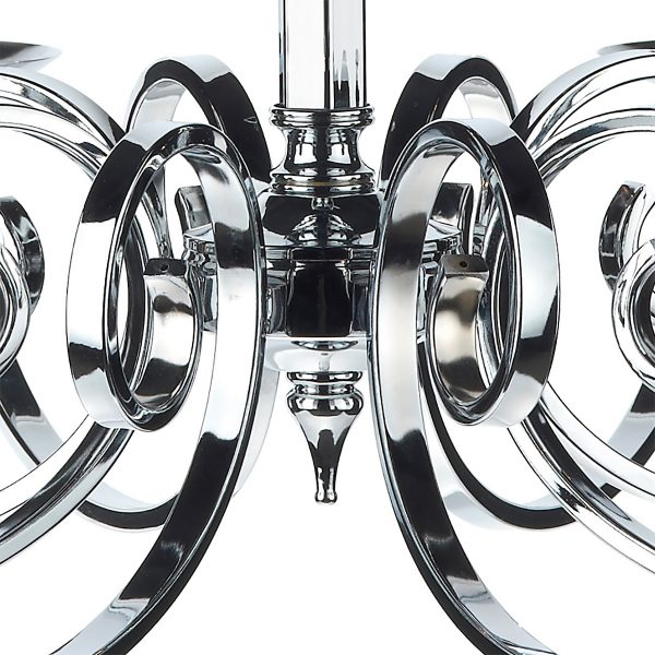 Murray 8 Light Dual Mount Pendant Polished Chrome - Image 3