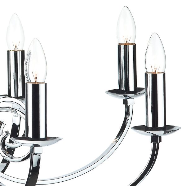 Murray 8 Light Dual Mount Pendant Polished Chrome - Image 4