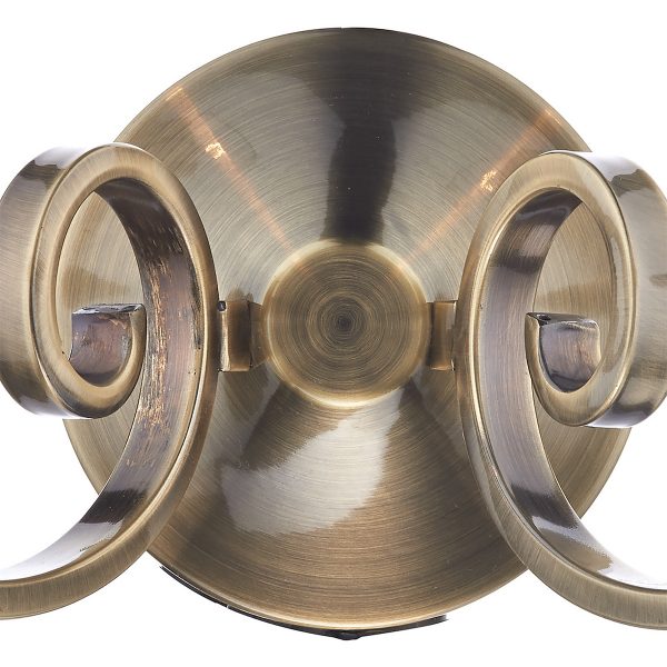 Murray Double Wall Bracket Antique Brass - Image 3