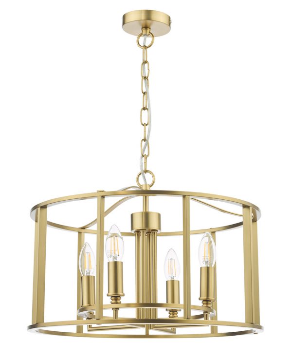 Myka 4 Light Pendant Brushed Bronze - Image 2