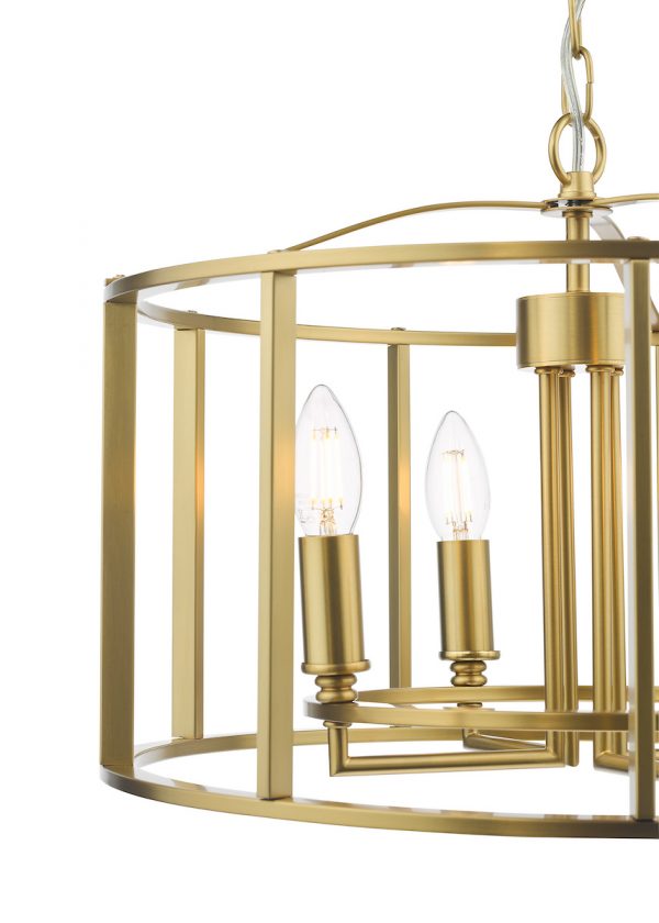 Myka 4 Light Pendant Brushed Bronze - Image 3
