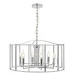 Myka 6 Light Pendant Polished Chrome