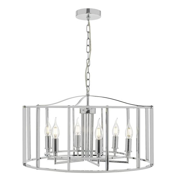 Myka 6 Light Pendant Polished Chrome