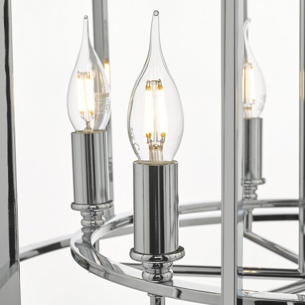 Myka 6 Light Pendant Polished Chrome - Image 4