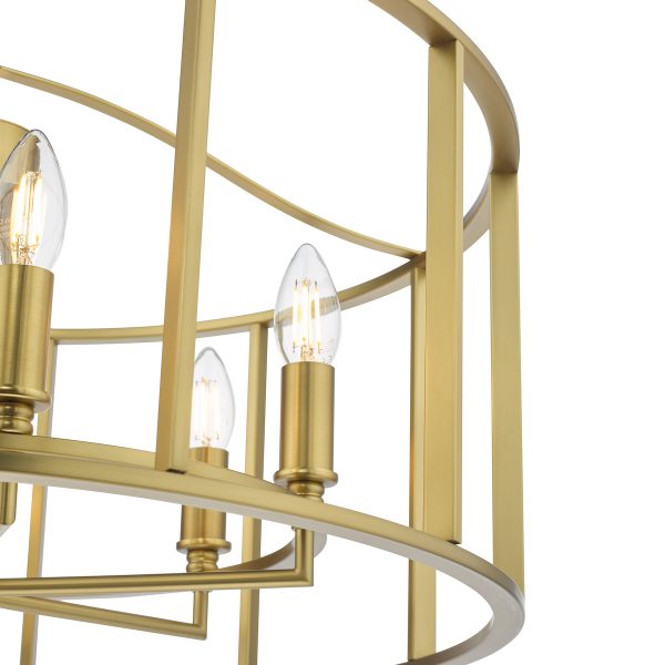 Myka 6 Light Pendant Brushed Bronze - Image 4