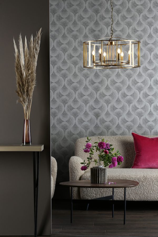 Myka 6 Light Pendant Brushed Bronze - Image 6