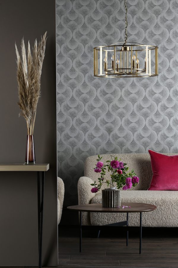 Myka 6 Light Pendant Brushed Bronze - Image 7