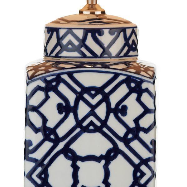 Mystic Table Lamp Blue And White Base Only - Image 3