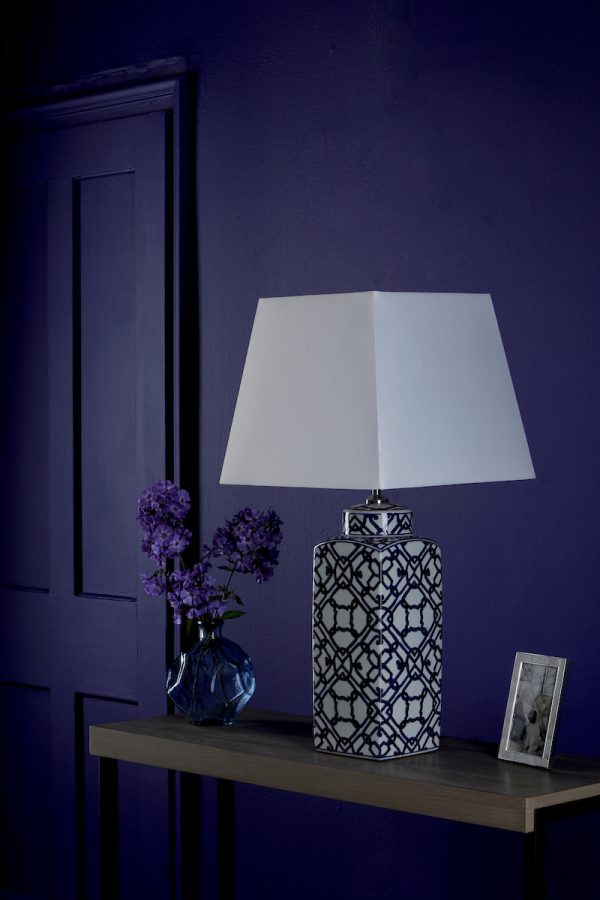 Mystic Table Lamp Blue And White Base Only - Image 6