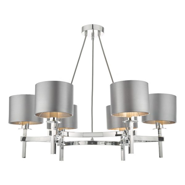 Nacala 6 Light Pendant Polished Chrome - Image 5