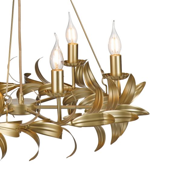 Nadria 6 Light Pendant Satin Gold - Image 4
