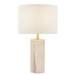 Nalani Table Lamp Pink Marble Effect With Shade