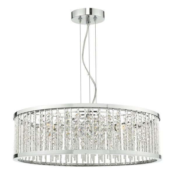 Nantes 5 Light Pendant Polished Chrome Aluminium
