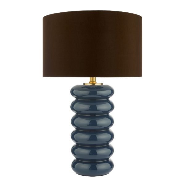 Niamh Table Lamp Blue Glass Base Only