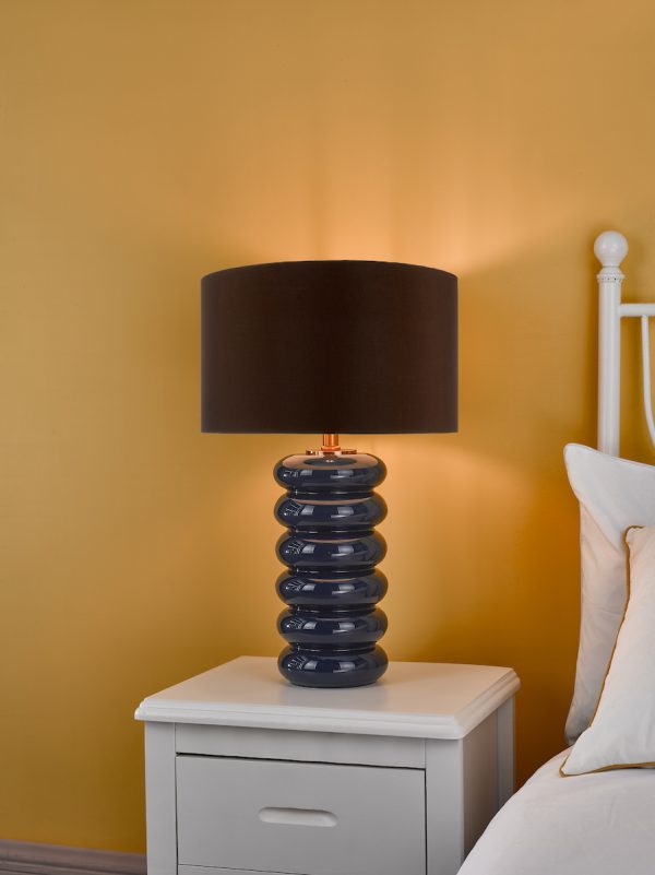 Niamh Table Lamp Blue Glass Base Only - Image 6