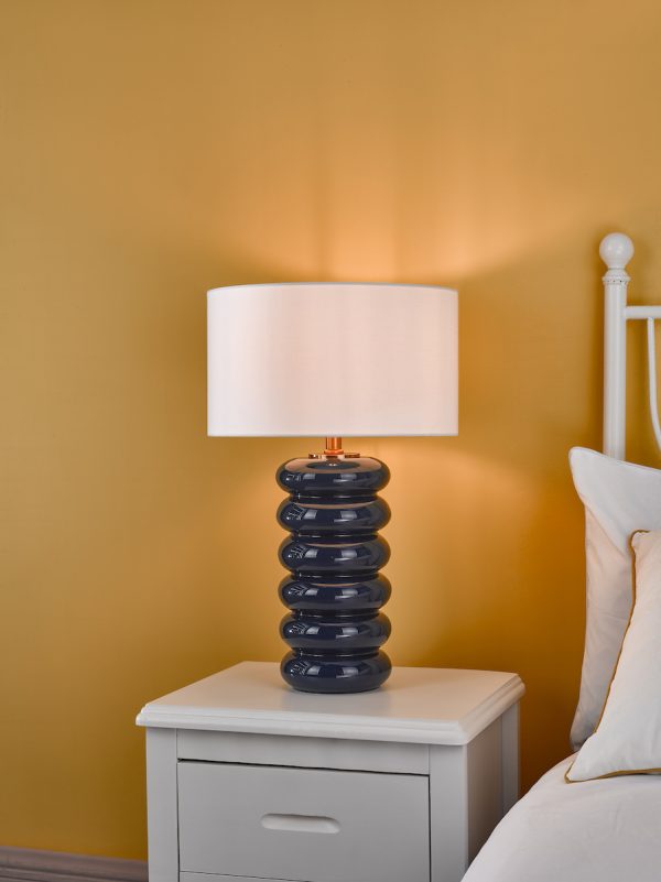 Niamh Table Lamp Blue Glass Base Only - Image 7