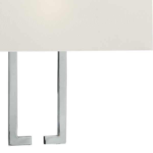 Nile Wall Light Polished Chrome With Shade - Image 3