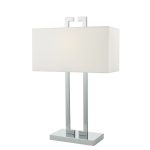Nile Table Lamp Polished Chrome With Shade