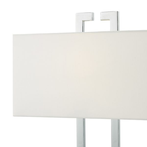 Nile Table Lamp Polished Chrome With Shade - Image 2