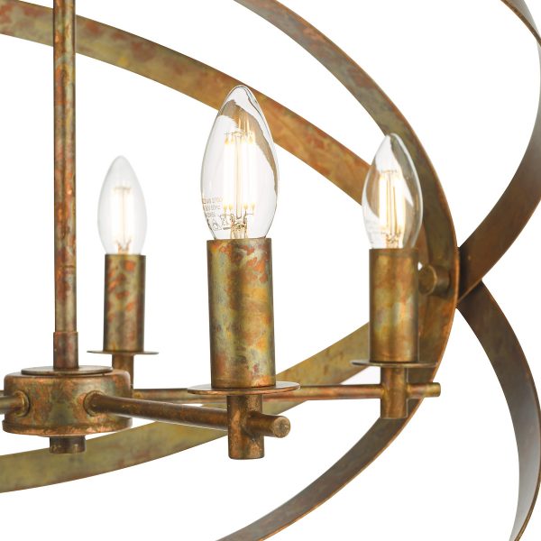 Nitya 5 Light Pendant Mottled Copper - Image 3