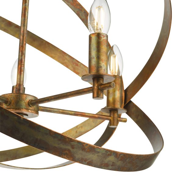 Nitya 5 Light Pendant Mottled Copper - Image 5