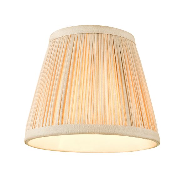 Noelle Taupe Silk Pleated Shade 14cm - Image 4
