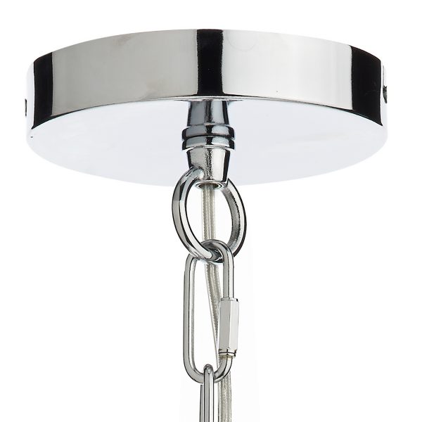 Nolan 1 Light Pendant Polished Chrome/ Clear - Image 2