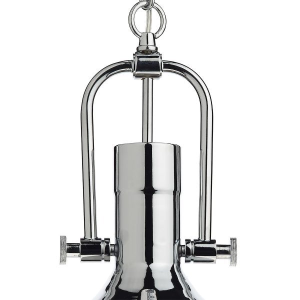 Nolan 1 Light Pendant Polished Chrome/ Clear - Image 3