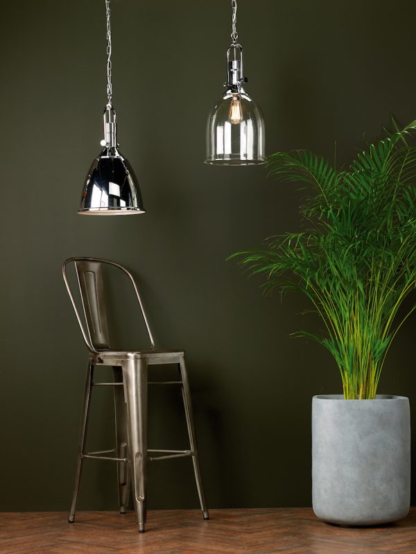 Nolan 1 Light Pendant Polished Chrome/ Clear - Image 5