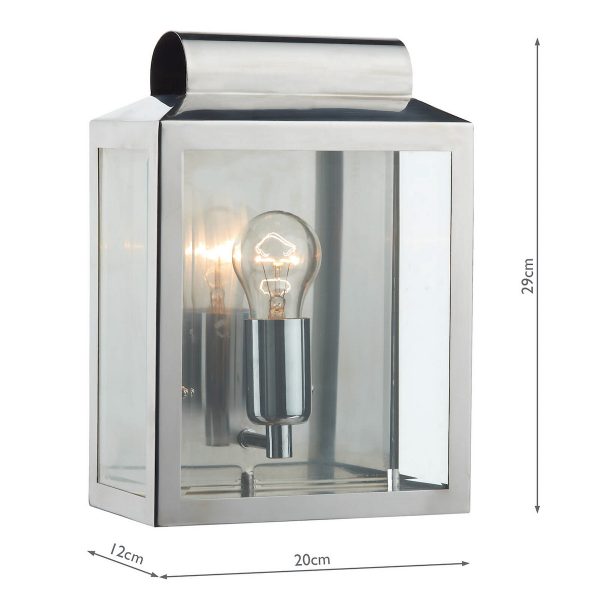 Notary Outdoor Wall Light Stainless Steel IP44 - Image 5