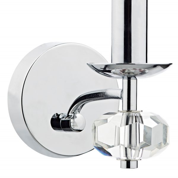 Oleana Wall Light Polished Chrome Crystal - Image 2