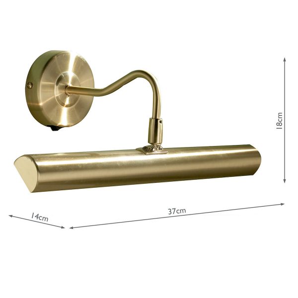 Onedin Picture Light Satin Brass - Image 5