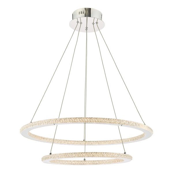 Orion 2 Ring Pendant Polished Chrome LED - Image 3