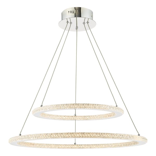 Orion 2 Ring Pendant Polished Chrome LED - Image 5